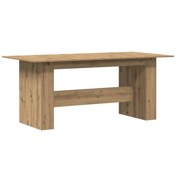 vidaXL Table à manger chêne artisanal 180x90x76 cm bois d'ingénierie