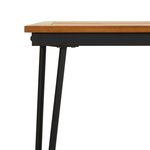 vidaXL Table de jardin avec pieds épingle à cheveux 160x80x75 acacia