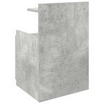 vidaXL Table de chevet avec 2 tiroirs Gris béton 40 x 36 5 x 62 cm