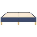 vidaXL Cadre de lit sans matelas bleu 120x190 cm tissu