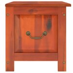 vidaXL Coffre de rangement avec couvercle marron bois massif d'acacia