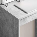 vidaXL Bureau Gris béton 60 x 40 x 76 cm Bois d'ingénierie