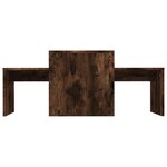 vidaXL Ensemble table basse Chêne fumé 100x48x40 cm Bois d'ingénierie
