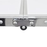 vidaXL Table pliable de camping Hauteur réglable Aluminium 120x60 cm
