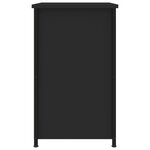 vidaXL Table de chevet noir 40x36x60 cm bois d’ingénierie