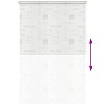 vidaXL Store roulant de douche 140x240 cm Éclaboussures