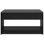 vidaXL Banc d'entrée avec coussin Chêne Noir 83 x 38 x 45 cm