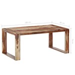 vidaXL Table à manger 180x90x76 cm Bois massif