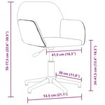 vidaXL Chaise pivotante de bureau Gris clair Tissu