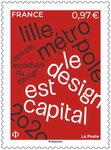 Timbre - Lille, capitale mondiale du design - Lettre verte