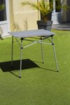 Lot de 2 tables à lattes de camping - O'Camp - Housse de transport inclus - 70 x 70  x 70 cm