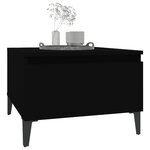 vidaXL Table d'appoint Noir 50x46x35 cm Bois d'ingénierie