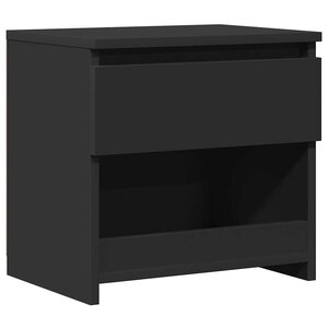 vidaXL Table de chevet Noir 40x30x39 cm Aggloméré