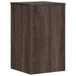 vidaXL Supports pour plantes 2 Pièces chêne marron bois d'ingénierie
