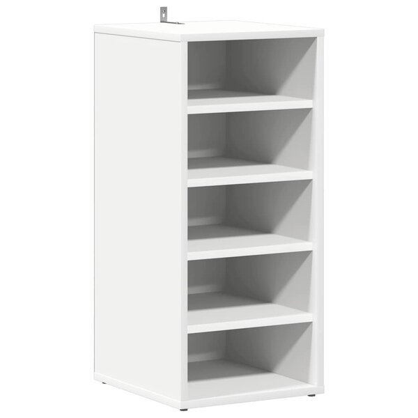vidaXL Armoire à chaussures Blanc 31 5x35x70 cm Bois d'ingénierie