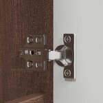 vidaXL Ensemble de mobilier de salle de bain 3 Pièces Chêne brun