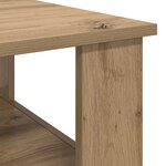 vidaXL Table basse Chêne artisanal 57 x 55 x 45 cm Bois d'ingénierie
