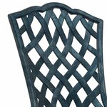 vidaXL Ensemble bistro de jardin 3 pc Vert Aluminium