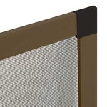 vidaXL Écran anti-insectes pour fenêtres Marron 110 x 130 cm
