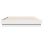 vidaXL Cadre de lit sans matelas blanc 120x190 cm