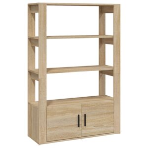 vidaXL Buffet Chêne sonoma 80x30x119 5 cm Bois d'ingénierie