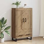 vidaXL Haut Armoire avec tiroir Chêne artisanal 69 5 x 31 x 115 cm