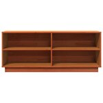 vidaXL Armoire à chaussures cire marron 110x34x45 cm bois pin massif