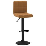 vidaXL Tabourets de bar lot de 2 marron velours