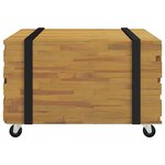 vidaXL Table basse Marron 60 x 60 x 38 cm Bois de teck massif