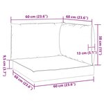 vidaXL Coussins de palette lot de 3 beige tissu oxford