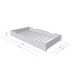 Tiroir de lit 90 x 180 BUDDY - vert pétrole