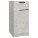 vidaXL Armoire de bureau Gris béton 33 5x50x75 cm Bois d'ingénierie
