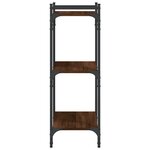 vidaXL Bibliothèque 3 niveaux chêne brun 60x30x86 cm bois d'ingénierie