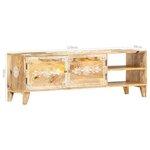 vidaXL Meuble TV 120x30x40 cm Bois massif de manguier