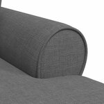 vidaXL Chaise lounge avec jupe Gris foncé 91 x 157 x 91 cm tissu