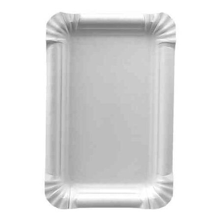 Lot de 250 assiettes carton 'pure' rectangulaire. dim.:165x200mm PAPSTAR