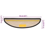 vidaXL Tapis d'escalier autocollants 30 Pièces 56x17x3 cm anthracite