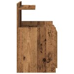 vidaXL Table de chevet avec 2 tiroirs en bois ancien 40 x 36 5 x 62 cm