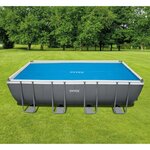 Intex Couverture solaire de piscine bleu 538x253 cm polyéthylène