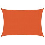 vidaXL Voile d'ombrage 160 g/m² Orange 3x4 m PEHD