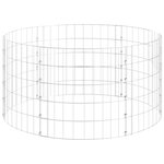 vidaXL Poteau à gabion circulaire Acier galvanisé Ø100x50 cm
