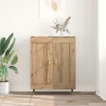vidaXL Buffet Chêne artisanal 69 5 x 34 x 90 cm Bois d'ingénierie