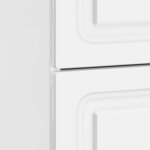 vidaXL Cabinet de chevet avec tiroir Blanc brillant 43 x 41 x 63 5 cm