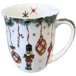 Tasse en porcelaine fine - nutcrackers noël