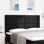 vidaXL Tête de lit LED avec des lumières à LED Noir 180 cm Polyester