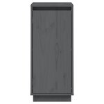vidaXL Buffets 2 Pièces Gris 31 5x34x75 cm Bois massif de pin