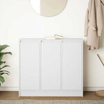 vidaXL Buffet blanc 85x34x76 cm bois d’ingénierie