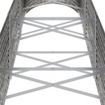 vidaXL Lit surélevé de jardin Acier galvanisé Argenté