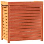 vidaXL Table de rempotage avec étagères marron bois massif de pin