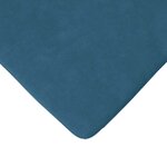 vidaXL Coussins de siège 4 Pièces Bleu 40 x 40 x 3 cm Velours